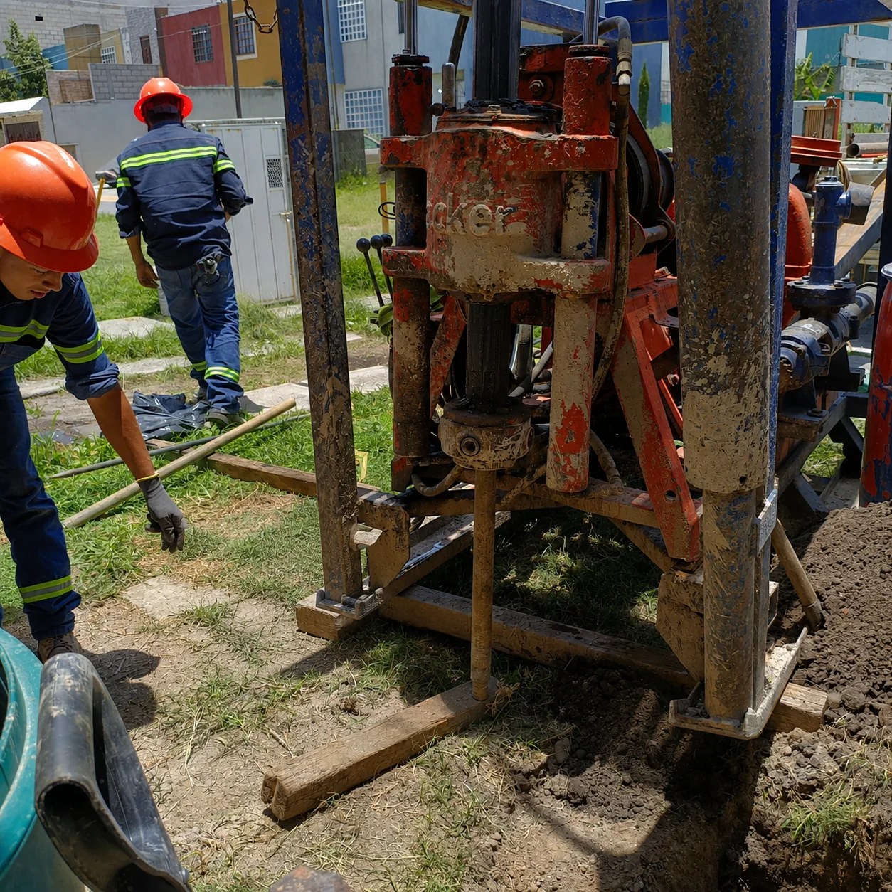 Equipo técnico de OSME trabajando en campo